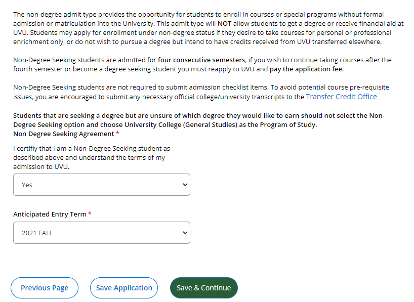 Select the save and continue button to apply