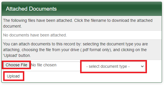 Attach documents.