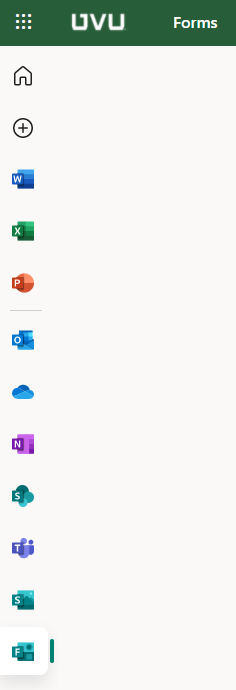Microsoft application sidebar