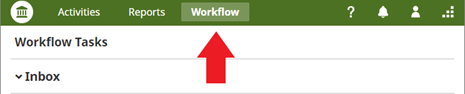 Select the work flow tab to find the forms to complete.